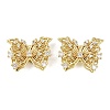 Brass Micro Pave Clear Cubic Zirconia Beads KK-D109-05A-G-1