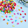 400Pcs Opaque Acrylic Beads SACR-ME0001-01-4