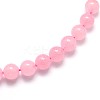 Natural Rose Quartz Round Beads Strands X-G-O047-04-4mm-1