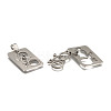 Non-Tarnish 201 Stainless Steel Split Pendants STAS-I032-100-2