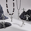 7Pcs 7 Styles Tibetan Style Alloy Pendants TIBE-PH0002-42-2