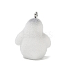 Animal Theme Flocky Opaque Resin Pendants RESI-H042-01P-10-3