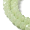 Baking Paint Imitation Jade Glass Bead Strands DGLA-A034-J8MM-A21-3