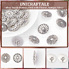 Unicraftale 24Pcs 2 Style Zinc Alloy Shank Buttons BUTT-UN0001-23-5