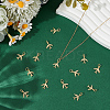 14Pcs Rack Plating Brass Charms KK-ME0001-50G-4