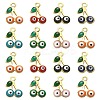 50Pcs Rack Plating Brass Enamel Pendants KK-CJ0001-87-1