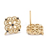 Brass Stud Earring Findings KK-K251-05G-02-2