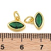 Brass Pave Cubic Zirconia Charms CU-CBA3D67-11G-07-3
