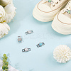 Alloy & Resin Shoelace Charms FIND-CP0002-94B-3