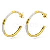 Ion Plating(IP) 304 Stainless Steel Enamel Stud Earrings EJEW-I316-06G-03-1