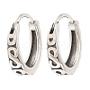 316 Surgical Stainless Steel Hoop Earrings EJEW-D096-05F-AS-1