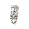 Brass with Cubic Zirconia Tube Bails KK-Q048-01P-1