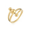 Ion Plating(IP) 304 Stainless Steel Finger Ring RJEW-A052-02A-G-4