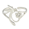 304 Stainless Steel Open Rings RJEW-S237-01P-2