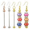 3 Pairs 3 Colors Plastic Dangle Earrings EJEW-YW0001-20-1