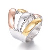 304 Stainless Steel Finger Rings RJEW-E162-07-3