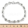 304 Stainless Steel Infinity Link Chain Bracelets for Women Men BJEW-F488-53D-P-5