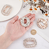   4Pcs 2 Style Alloy Crystal Rhinestone Shoe Decorations AJEW-PH0011-49KCG-3