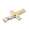 PVD Vacuum Plating 304 Stainless Steel Pendants STAS-K244-04GP-3