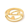 Ion Plating(IP) 304 Stainless Steel Finger Rings RJEW-L107-003G-2