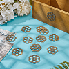 16Pcs Brass Flat Washers FIND-PH0026-78P-4