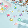 18Pcs 9 Colors Opaque & Transparent Resin Daisy Pendants RESI-LP0001-65-1