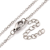 Natural Amethyst Bullet Shaped Perfume Bottle Pendant Necklaces G-B089-02P-08-5
