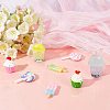 DIY Imitation Food Key Chain Making Kit DIY-SC0018-32-4