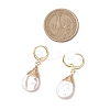 Teardrop Brass Leverback Earrings EJEW-JE06896-3