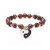 Natural Brecciated Jasper Stretch Bracelet BJEW-JB08525-02-1