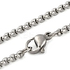201 Stainless Steel Viking Knot Guitar Pendant Box Chain Necklaces for Women Men NJEW-S007-03P-3
