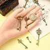 25Pcs 5 Styles Tibetan Style Alloy Pendants TIBEP-YW0001-90-4