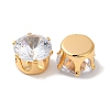 Brass Clear Cubic Zirconia Cabochons STAS-M294-30A-2