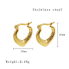 304 Stainless Steel Hoop Earrings for Women YI9341-1-4