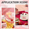 21Pcs 3 Colors Birthday Theme Mirror Effect Acrylic Birthday Cupcake Insert Card Decoration AJEW-SP0001-72B-5