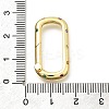 Brass Micro Pave Cubic Zirconia Spring Gate Rings KK-Z093-01G-3