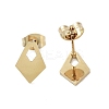 PVD Vacuum Plating 304 Stainless Steel Stud Earrings for Women EJEW-A048-09G-2