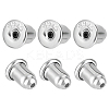 10Pairs 925 Sterling Silver Ear Nuts STER-BBC0007-59-1