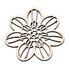 Unfinished Natural Poplar Wood Filigree Joiners Links WOOD-TAC0012-04-2