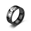 Rabbit with ECG Pattern 201 Stainless Steel Finger Rings FS-WGE99FF-01-1