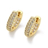 Brass Micro Pave Clear Cubic Zirconia Hoop Earrings EJEW-D311-101G-4