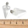 White Watermelon Stone Glass Pendants G-B127-13P-04-3