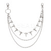 Aluminum & Alloy Spike Rivets 3 Layer Trousers Chains WGE957A-01-4