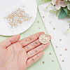 120Pcs 2 Colors Rack Plating Alloy Beads FIND-GO0001-96-3