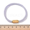 304 Stainless Steel with Polyester Metallic Cord Bracelets for Women BJEW-Z145-01G-27-5
