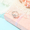 1Pc 925 Sterling Silver Prong Ring Settings STER-BBC0008-59-5