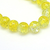 Baking Paint Crackle Glass Bead Strands CCG-S001-6mm-04-3