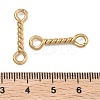 304 Stainless Steel Twisted Bar Connrctor Charms STAS-L300-002G-02-3