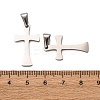 Tarnish Resistant 304 Stainless Steel Pendants STAS-L210-07P-01-3
