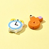 Study Theme 5Pcs 5 Styles Eco-Friendly Silicone Focal Beads SIL-FS0001-12-6